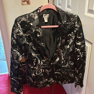 Black and white jacket